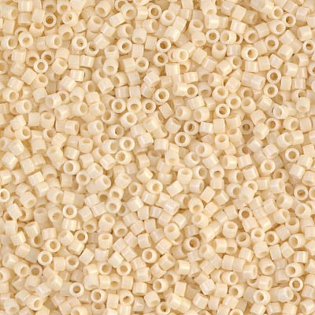 Miyuki Delica Seed Beads Bundle – Size 11/0 Tubular Beads In Opaque White, Dark Blue & Dark Cranberry Red